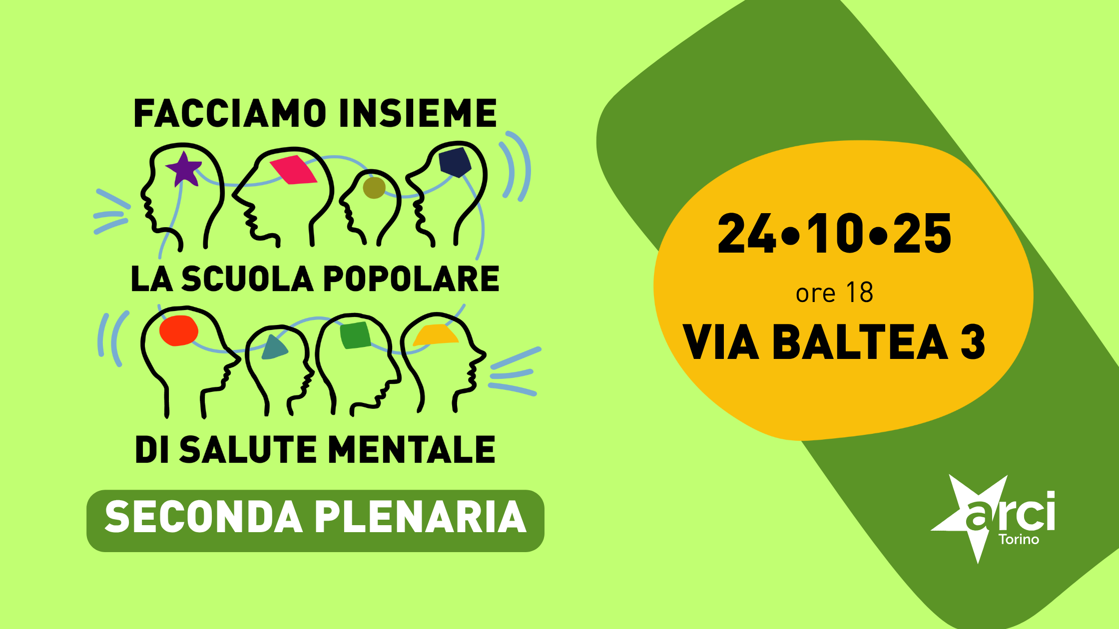 Secondo appuntamento verso la Scuola Popolare di Salute Mentale