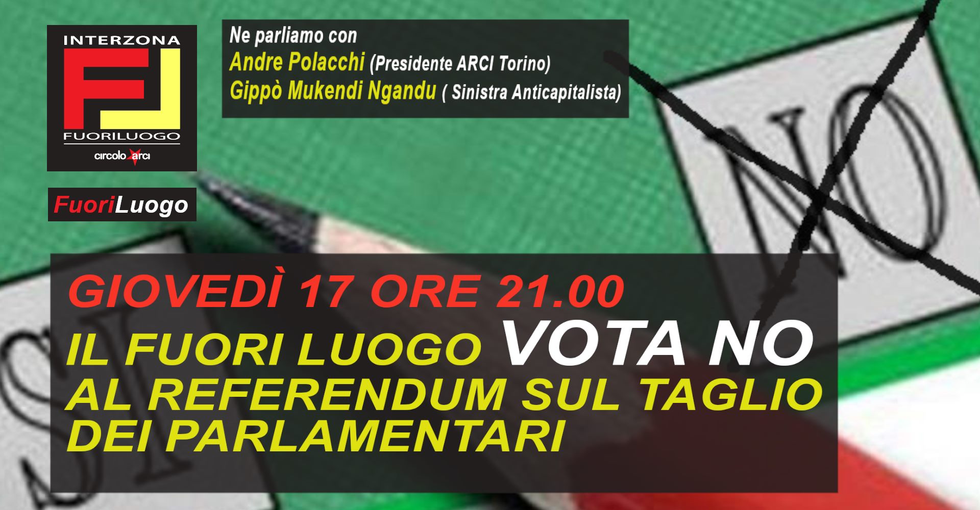 Il fuori luogo VOTA NO al referendum sul taglio dei parlamentari