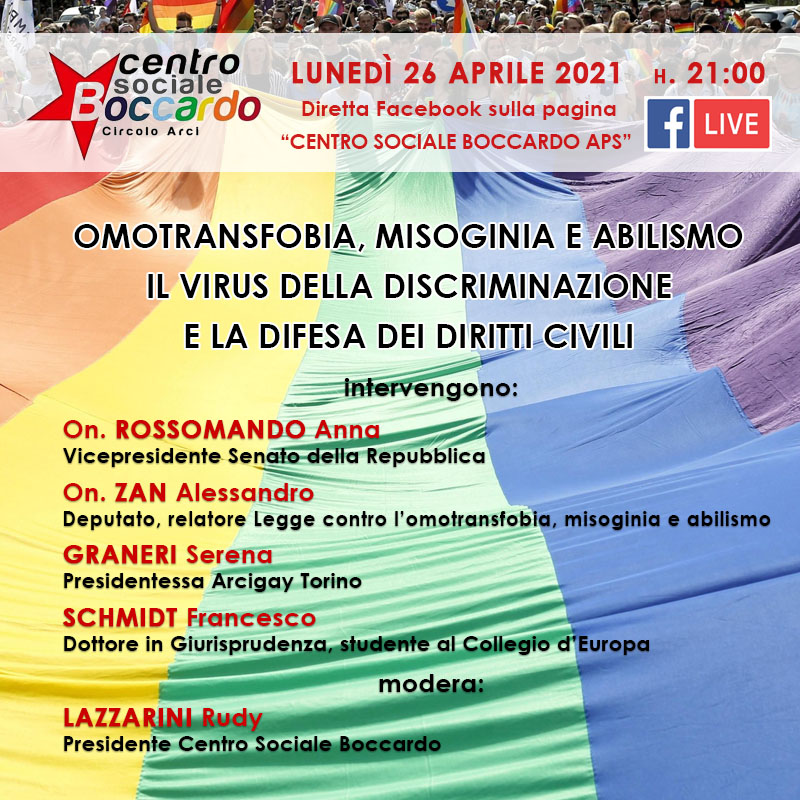 OMOTRANSFOBIA, MISOGINIA E ABILISMO, IL VIRUS DELLA DISCRIMINAZIONE E LA DIFESA DEI DIRITTI CIVILI