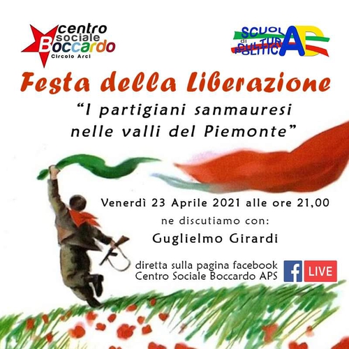 FESTA DELLA LIBERAZIONE 2021: "I PARTIGIANI SANMAURESI NELLE VALLI DEL PIEMONTE"