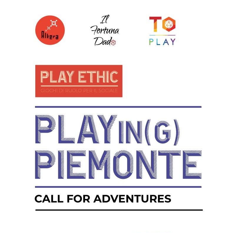 PLAYIN(G) PIEMONTE / CALL FOR ADVENTURES PROROGATA al 15 giugno 2021