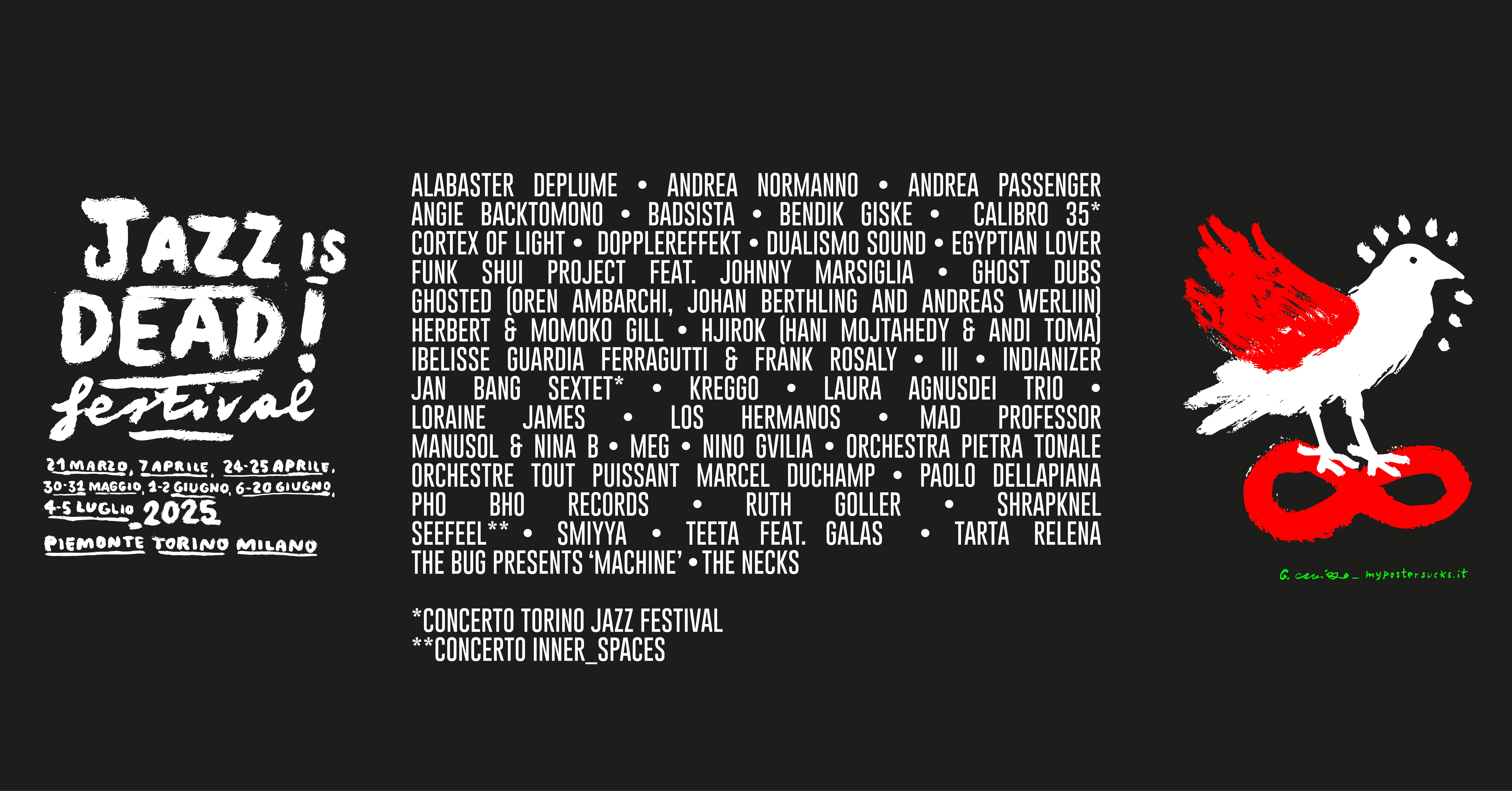 JAZZ IS DEAD! FESTIVAL 2025 - INFINITO: Programma Completo dell'ottava edizione