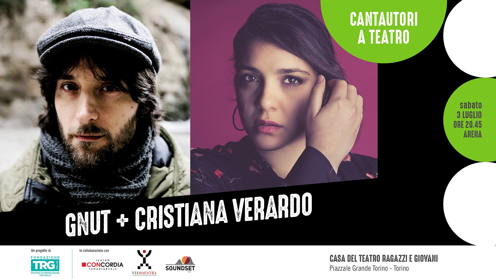 Cantautori a Teatro: GNUT + CRISTIANA VERARDO