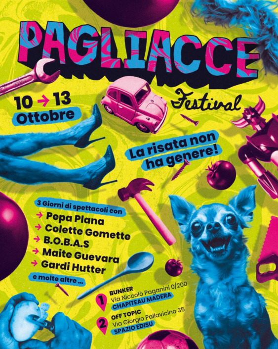 TORNA PAGLIACCE. TORINO CAPITALE DELLE DONNE CLOWN DAL 10 OTTOBRE