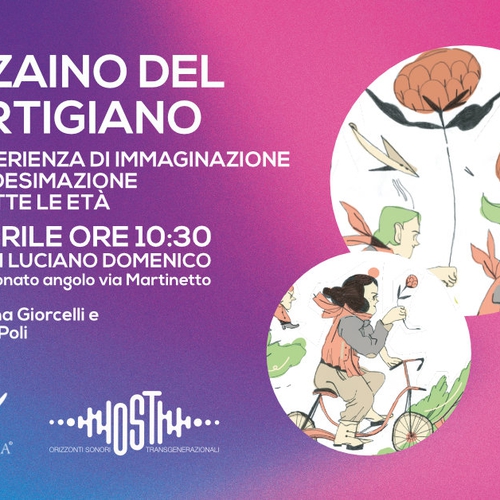 Lo zaino del partigiano ai giardini Luciano Domenico