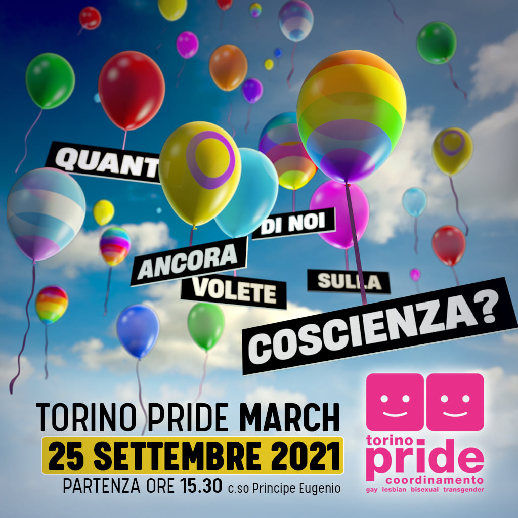 TORINO PRIDE 2021 con Arci Torino e il Circolo Maurice