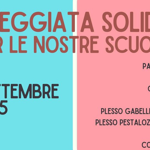 "Chi ruba è fesso!" - Passeggiata Solidale per le Scuole di Barriera