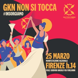 CORTEO PER DIFENDERE LA GKN. Info pullman per il 25 marzo