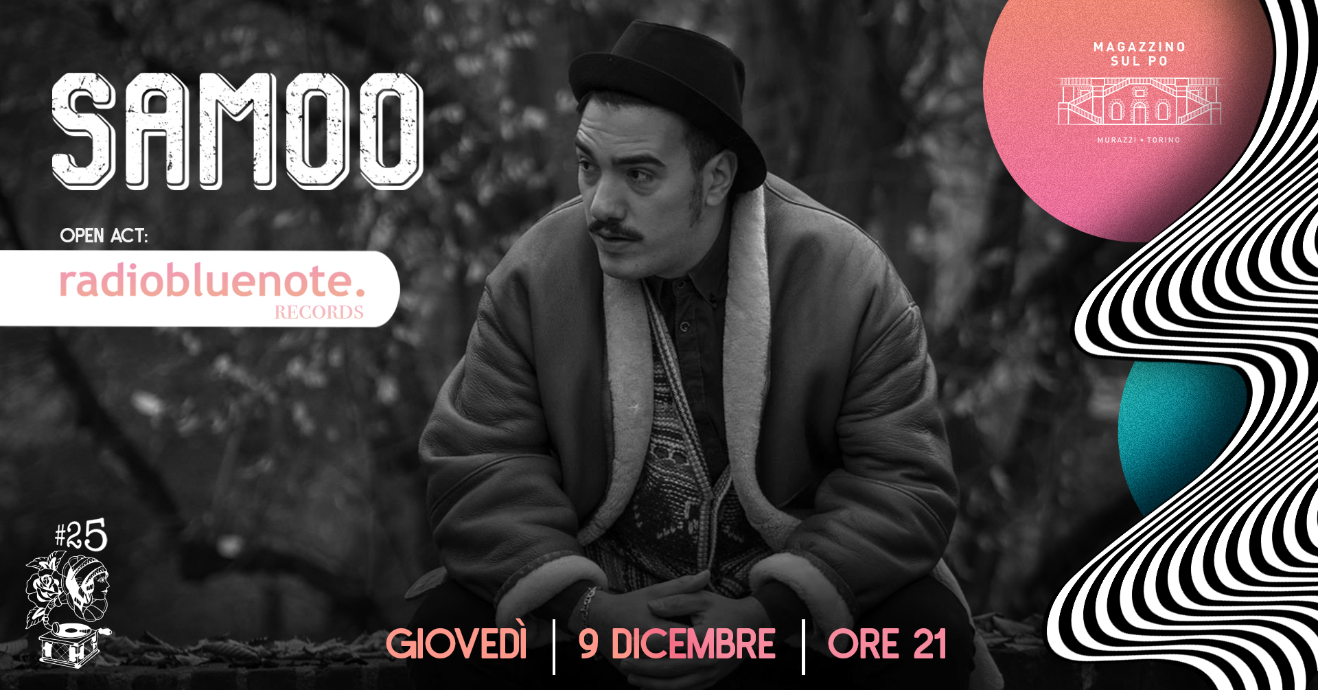 HomeGipsyHome #25 Samoo open act: Radiobluenote Records @Magazzino sul Po