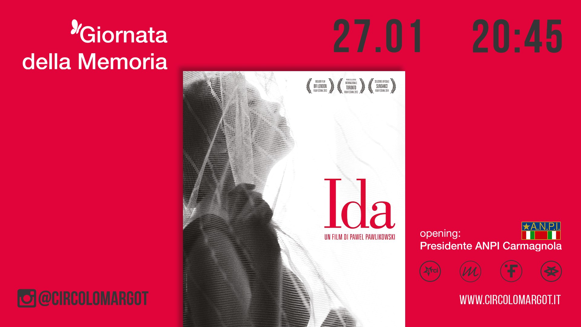 Giornata della Memoria - "Ida (2013)" opening ANPI Carmagnola