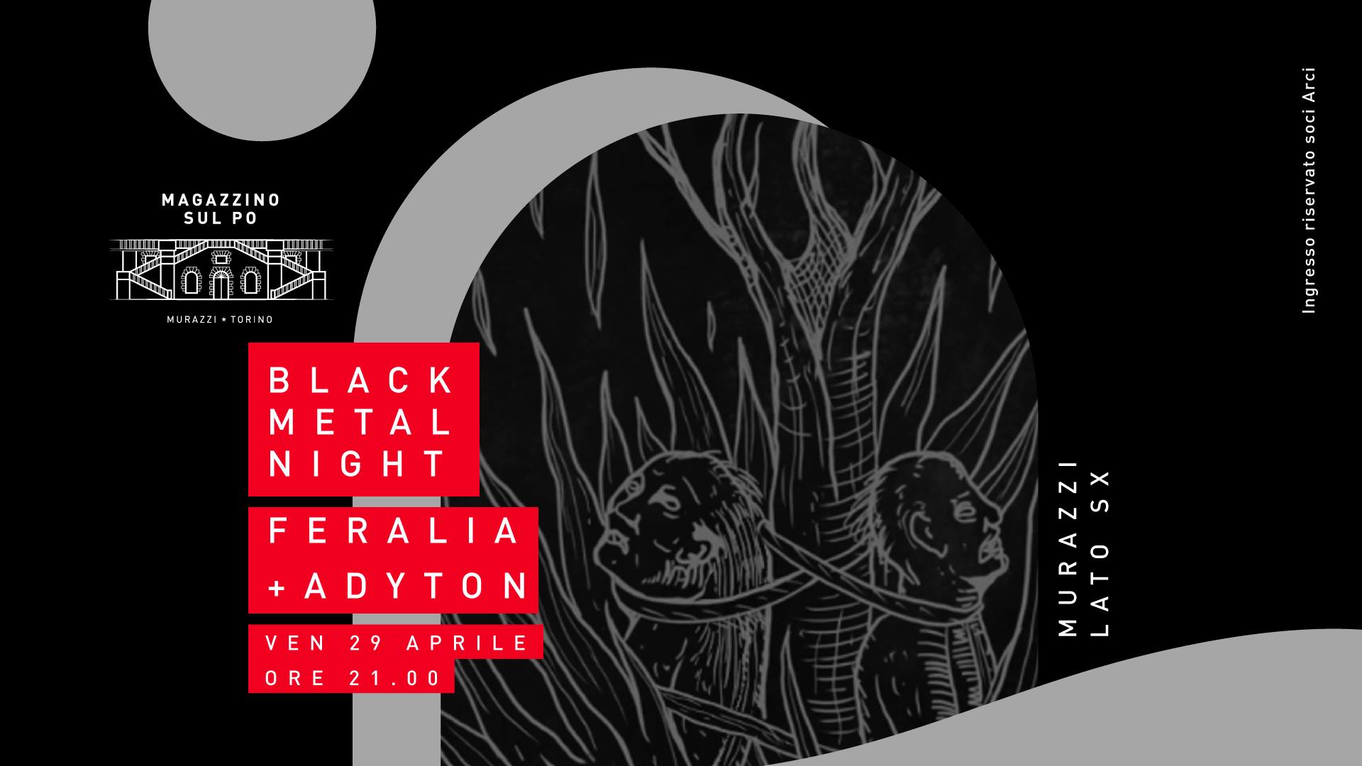 Black metal Night - FERALIA + ADYTON