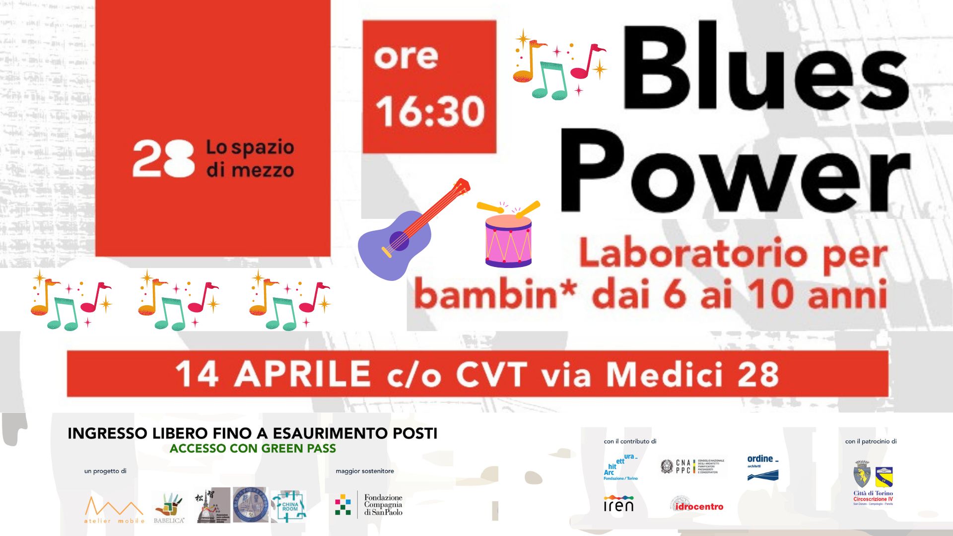 BLUES POWER laboratorio per bambin*