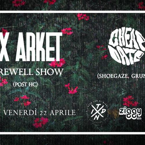 T.I.N.D. live - JX ARKET (post hardcore) + CHEAP DATE (shoegaze/grunge)