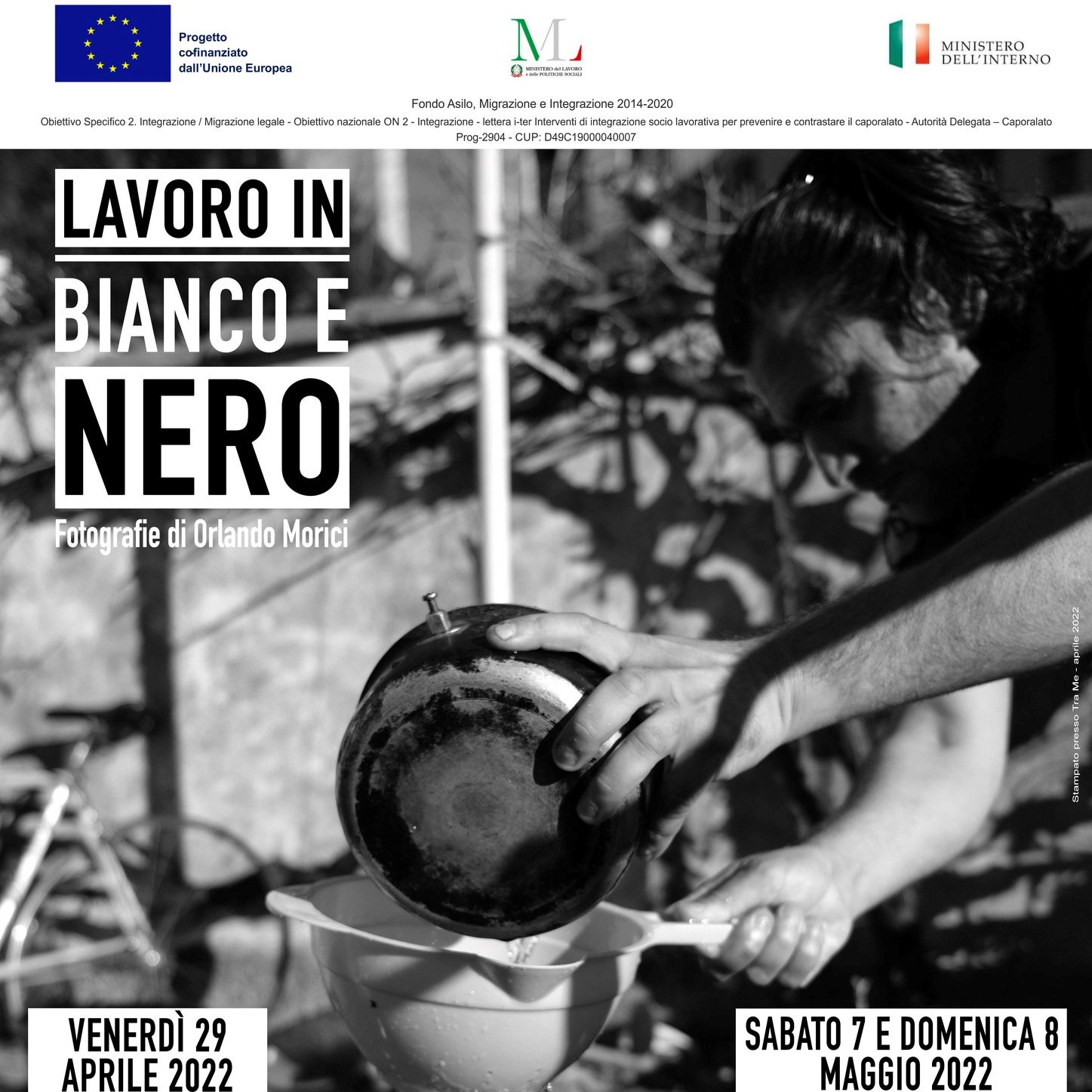 Progetto SIPLA e mostra fotografica "Lavoro in bianco e nero"