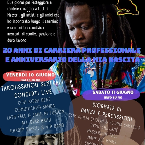 CHEIKH FALL: 20 anni di carriera professionale e anniversario della sua nascita