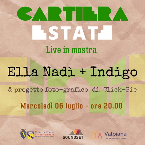 Cartiera Estate {LIVE IN MOSTRA} Ella Nadì + Indigo & progetto foto-grafico di Click-Bic