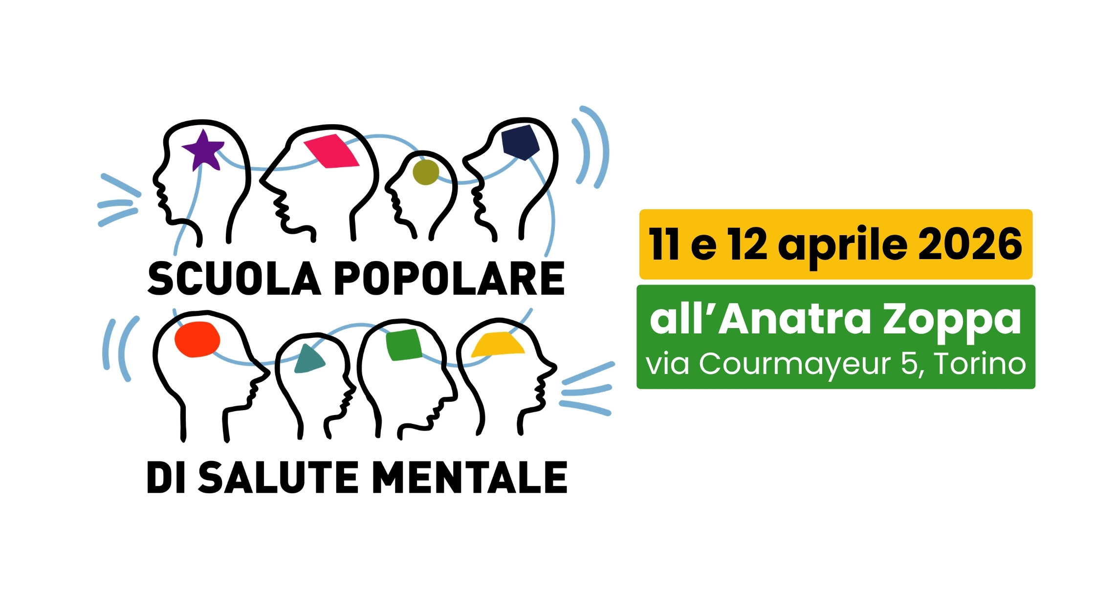 Scuola Popolare di Salute Mentale: 11 e 12 aprile