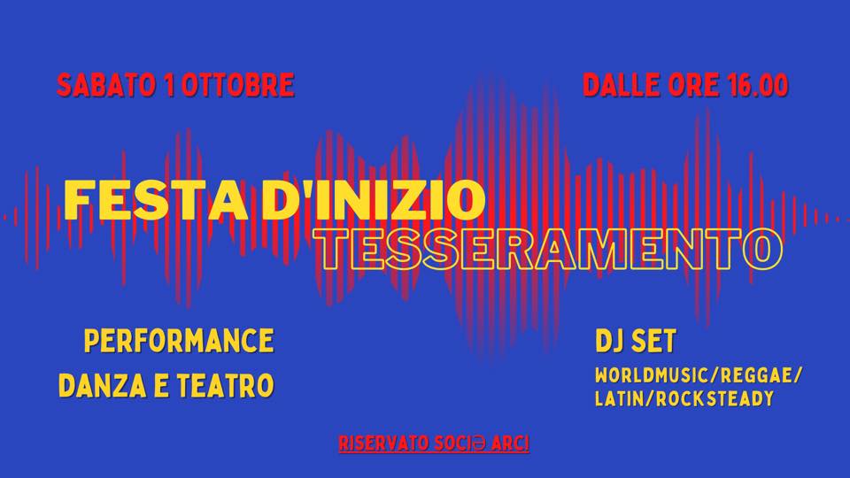 DJ set per la Festa di tesseramento!