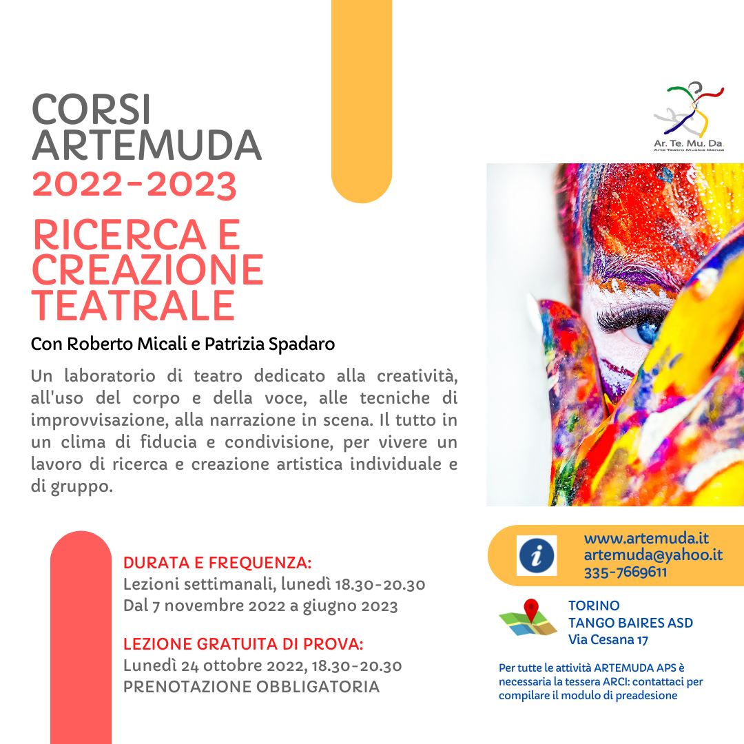 Lezione aperta di prova del Corso Base di Teatro