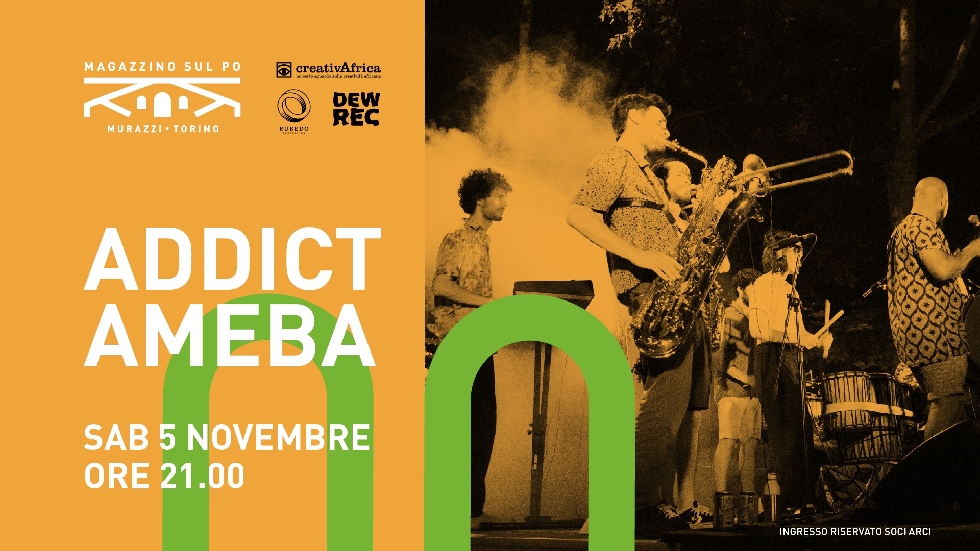 CreativAfrica presenta: Addict Ameba live @Magazzino sul Po