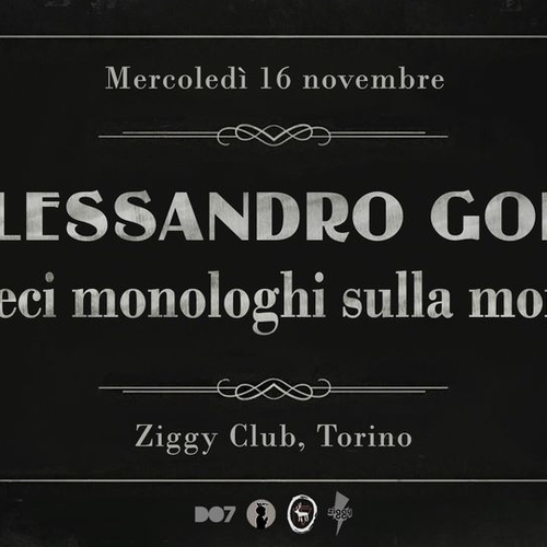 Alessandro Gori in "Dieci Monologhi sulla Morte"