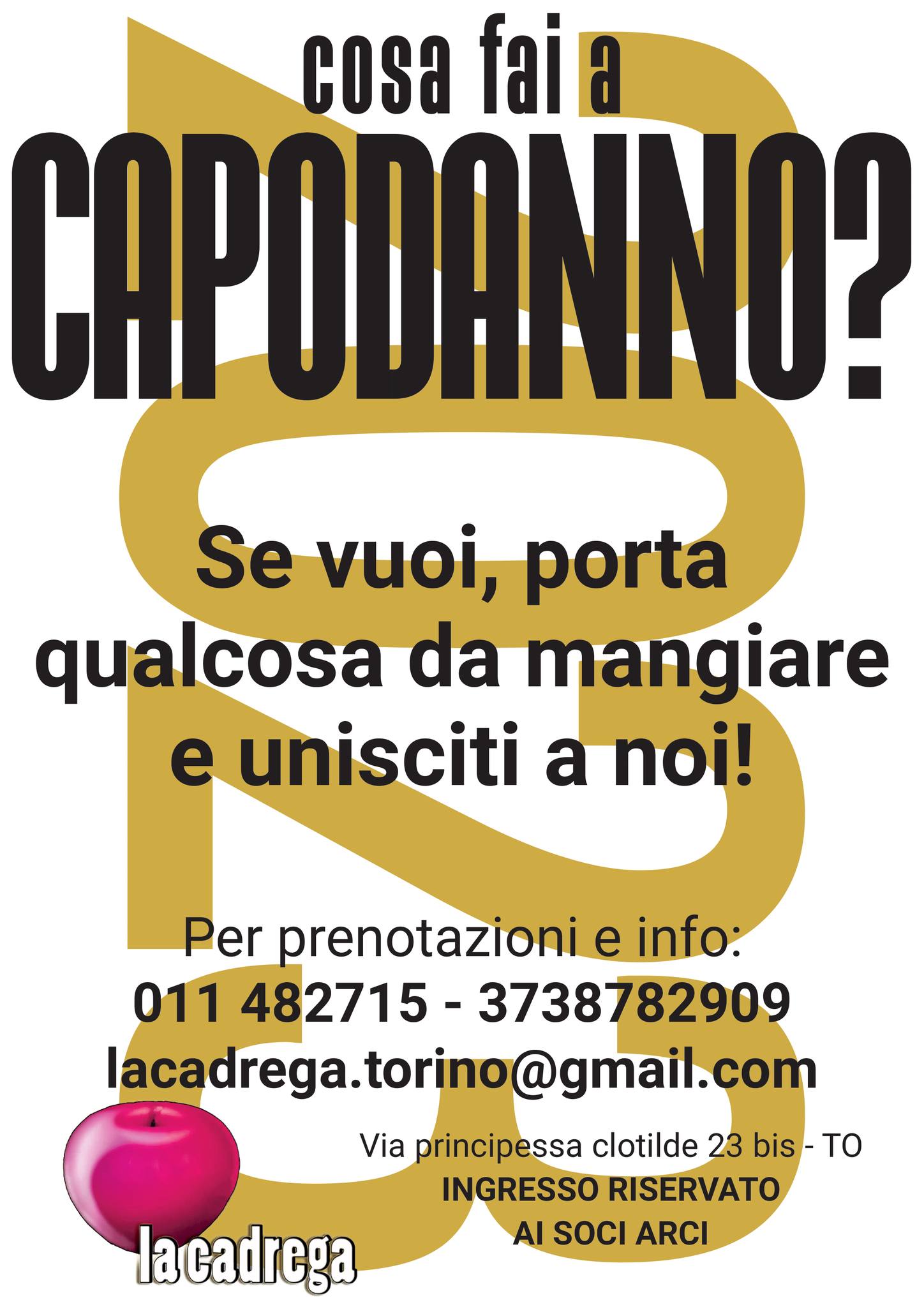 CAPODANNO IN CADREGA!