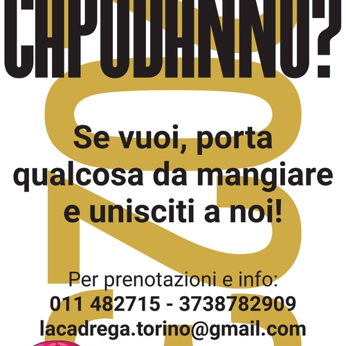 CAPODANNO IN CADREGA!