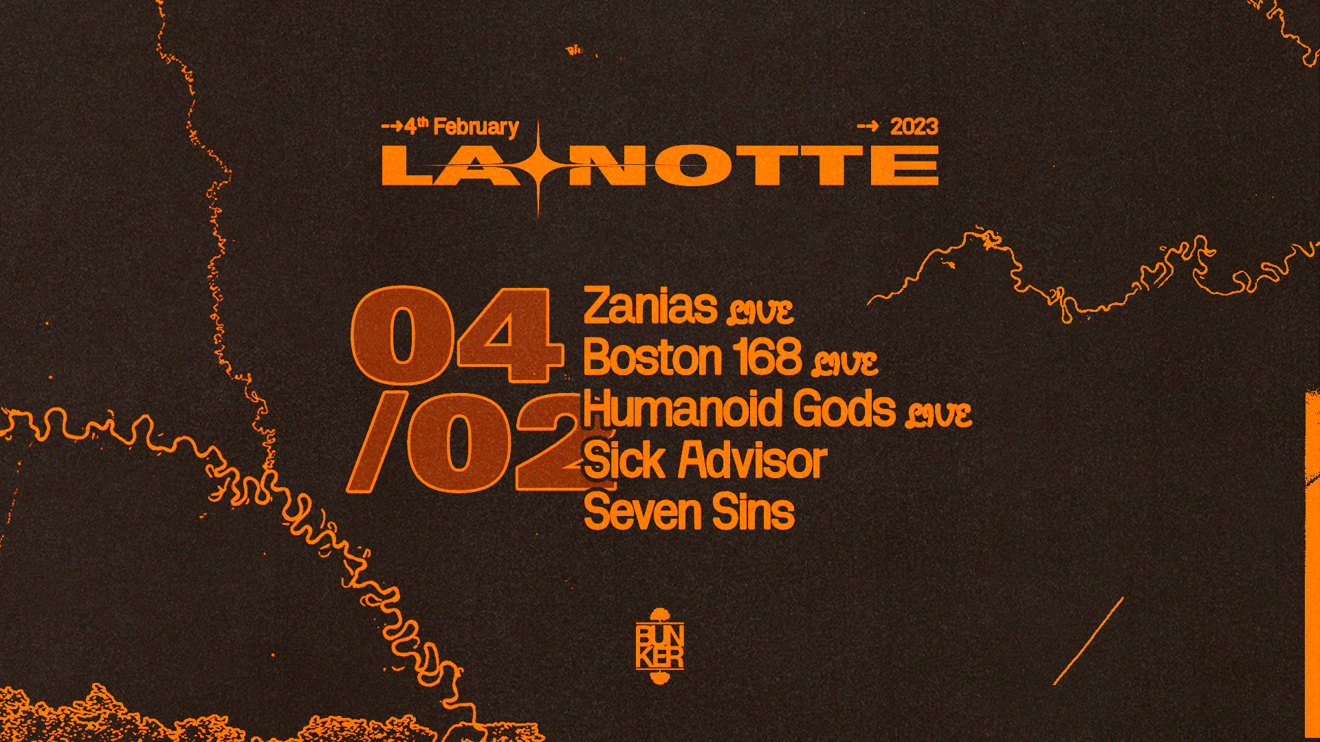LA NOTTE con Zanias + Boston 168+ Humanoid Gods 