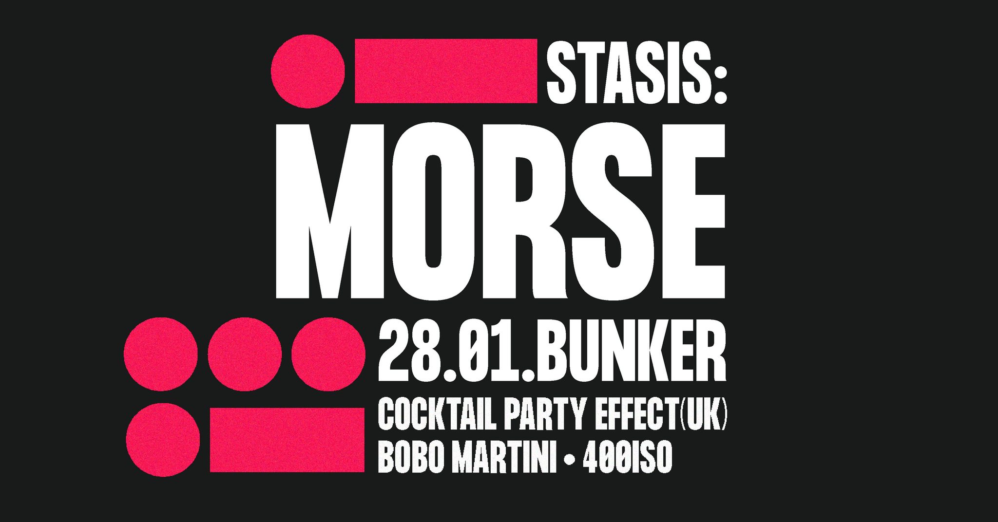 STASIS:MORSE w/ Cocktail Party Effect