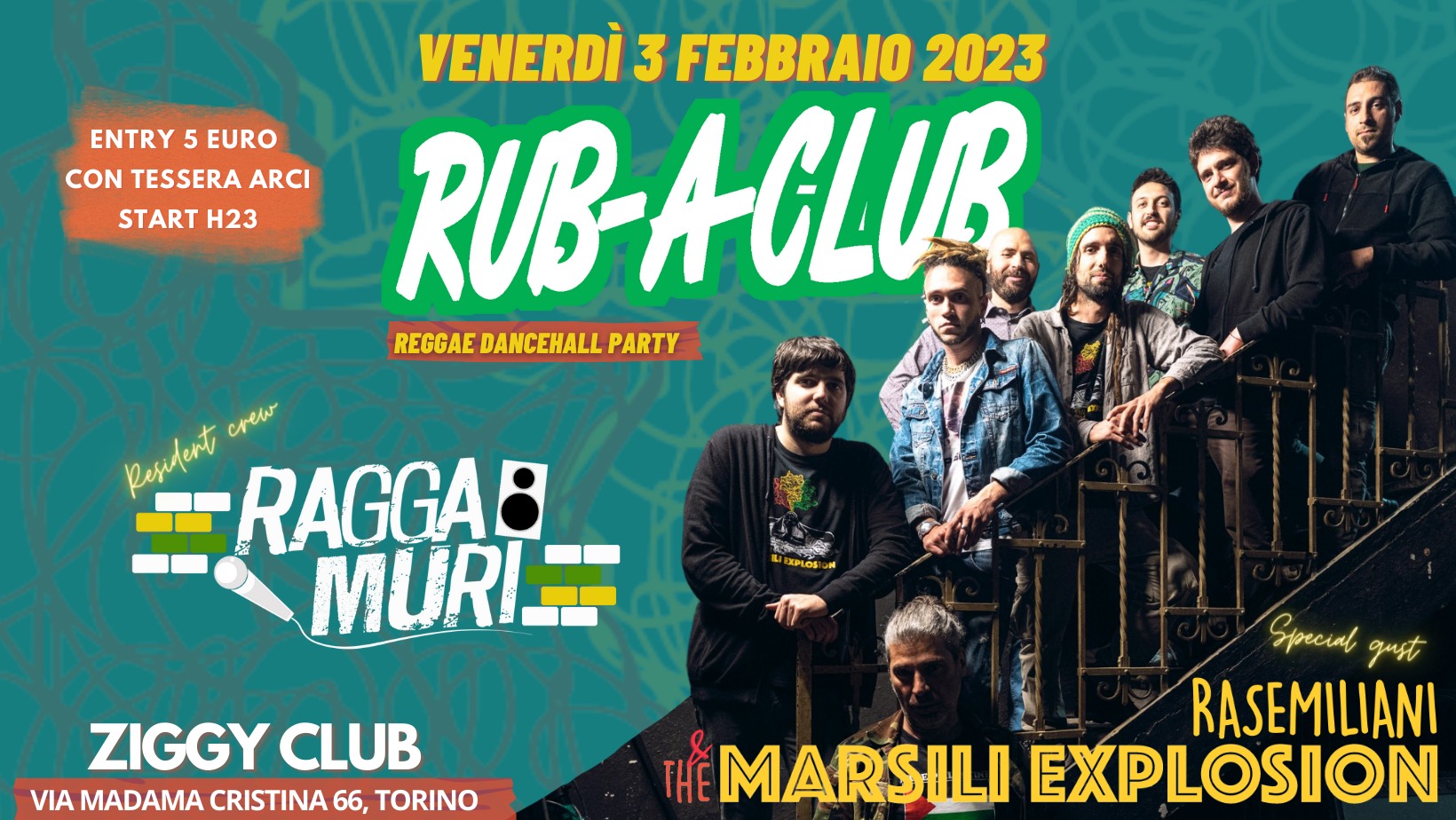 Rub-a-Club // Rasemiliani & The Marsili Explosion live // Dj set by Raggamuri Family