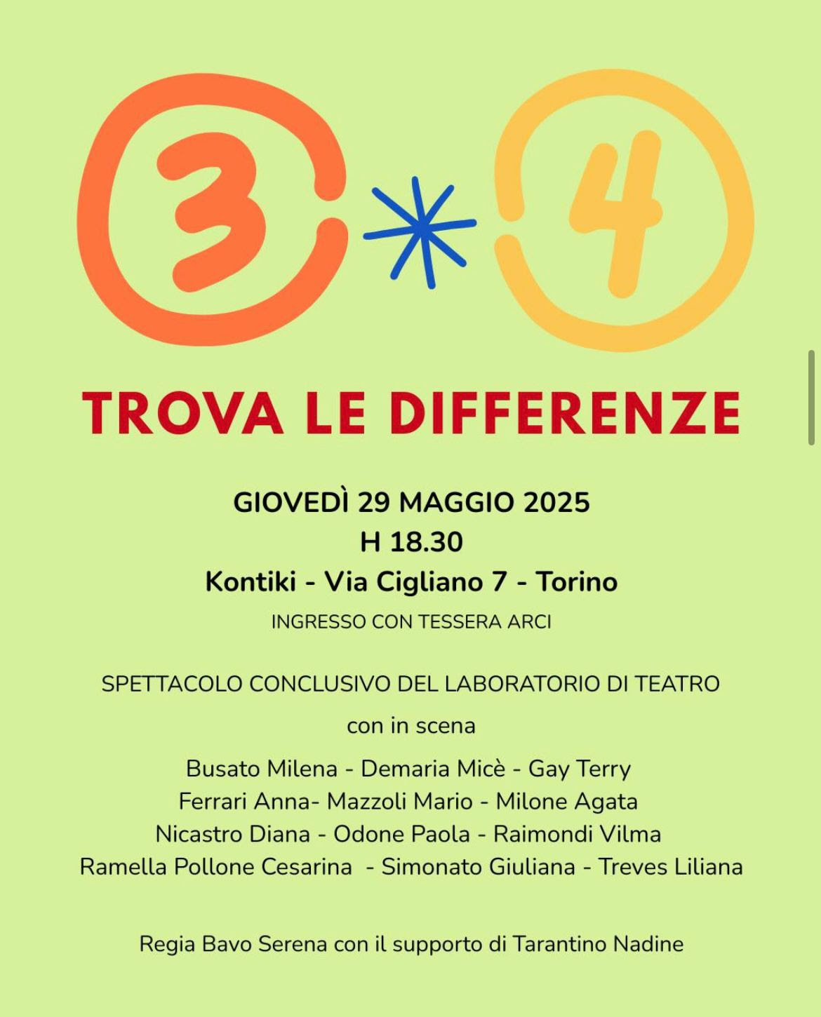 3X4 TROVA LE DIFFERENZE