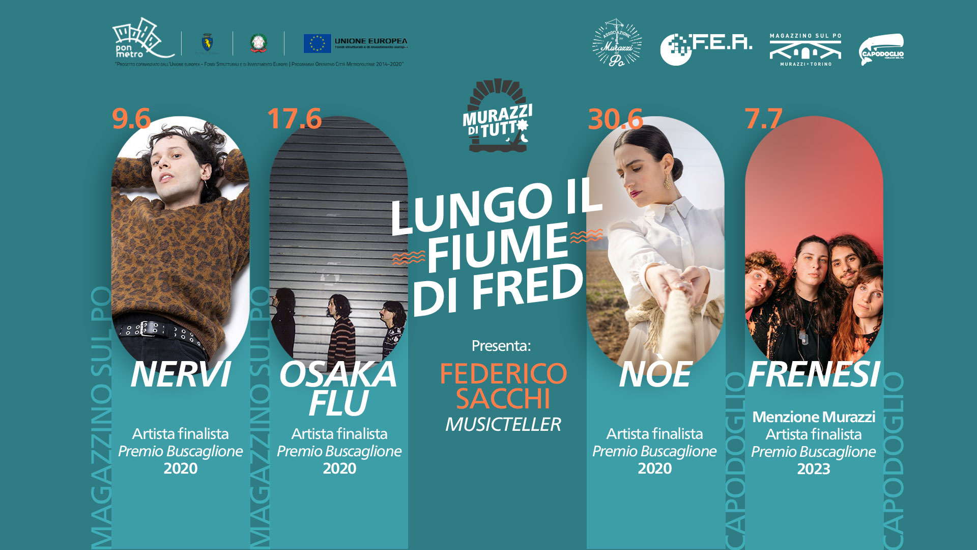 Lungo il fiume di Fred - Un mese di musica davanti al Po @Magazzino sul Po/Capodoglio