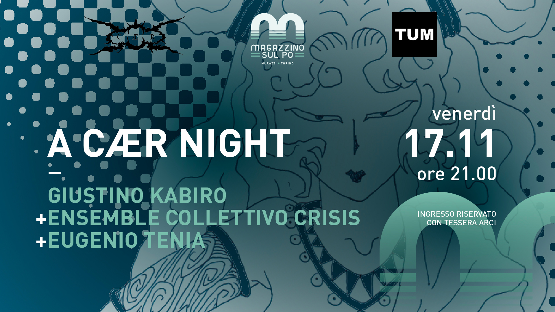 A CÆR Night: Giustino Kabiro + Ensemble Collettivo Crisis + Eugenio Tenia