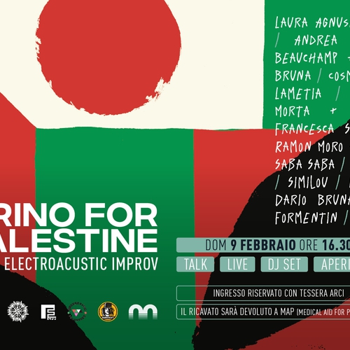 Torino for Palestine: talk, live & dj set - Raccolta fondi