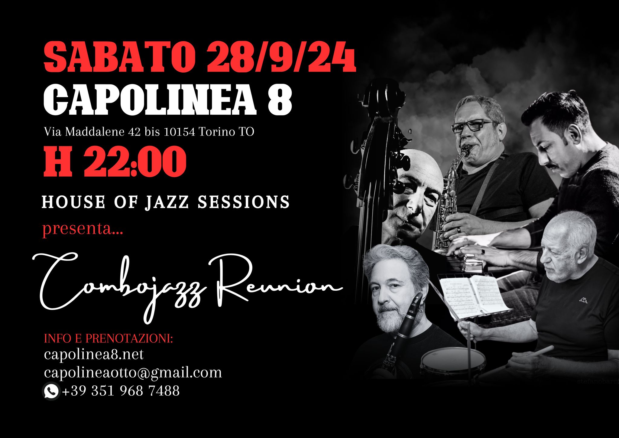 ComboJazz Reunion a Capolinea Otto