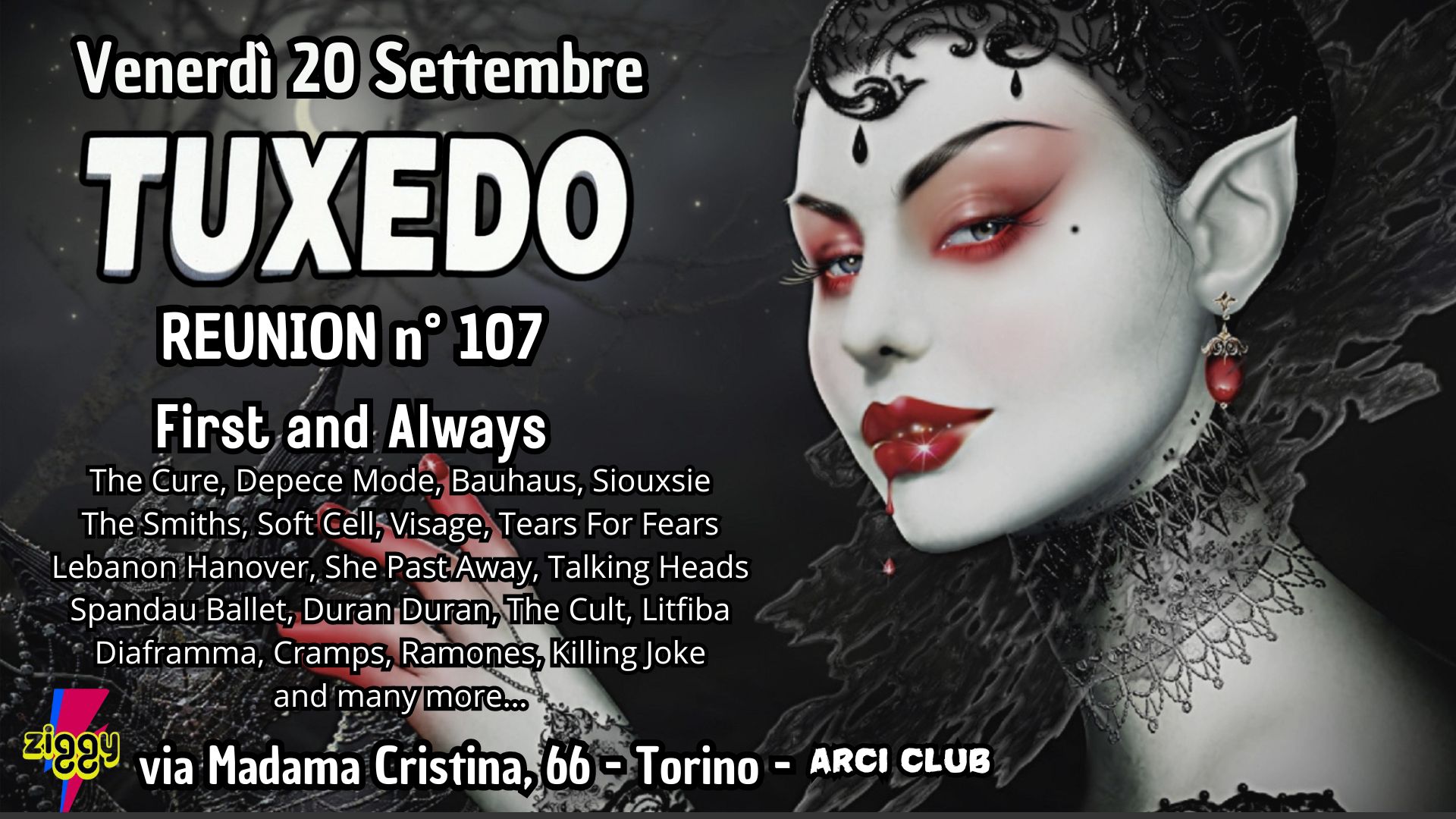 Tuxedo Reunion n°107 - Dark Wave party