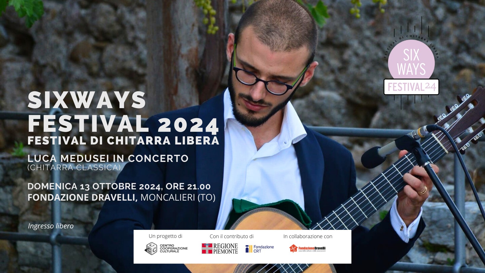 Six Ways Festival 2024 - Luca Medusei in concerto a Moncalieri
