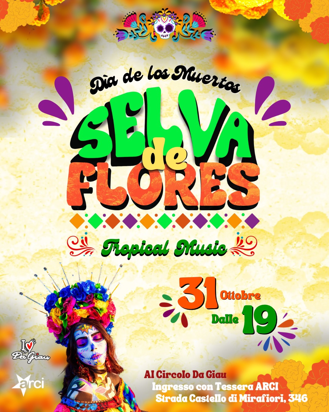 Halloween/Dìa de los Muertos - Selva de los Flores