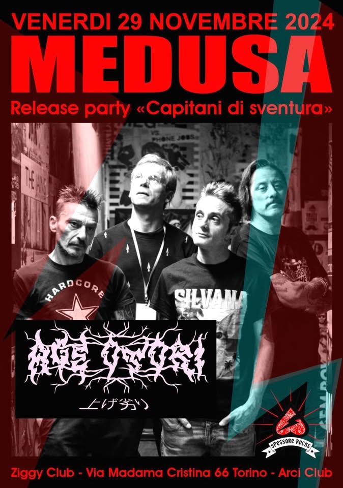 MEDUSA release party "Capitani di sventura" + Open act: AGE OTORI