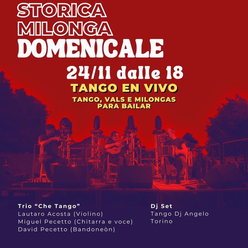 Tango en Vivo - La storica Milonga domenicale con band live