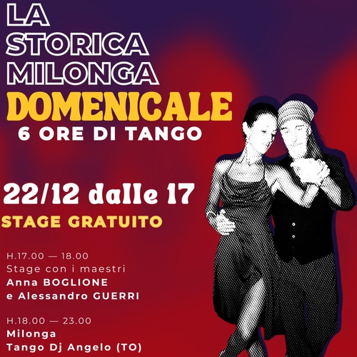Tango sociale - La Storica Milonga Domenicale
