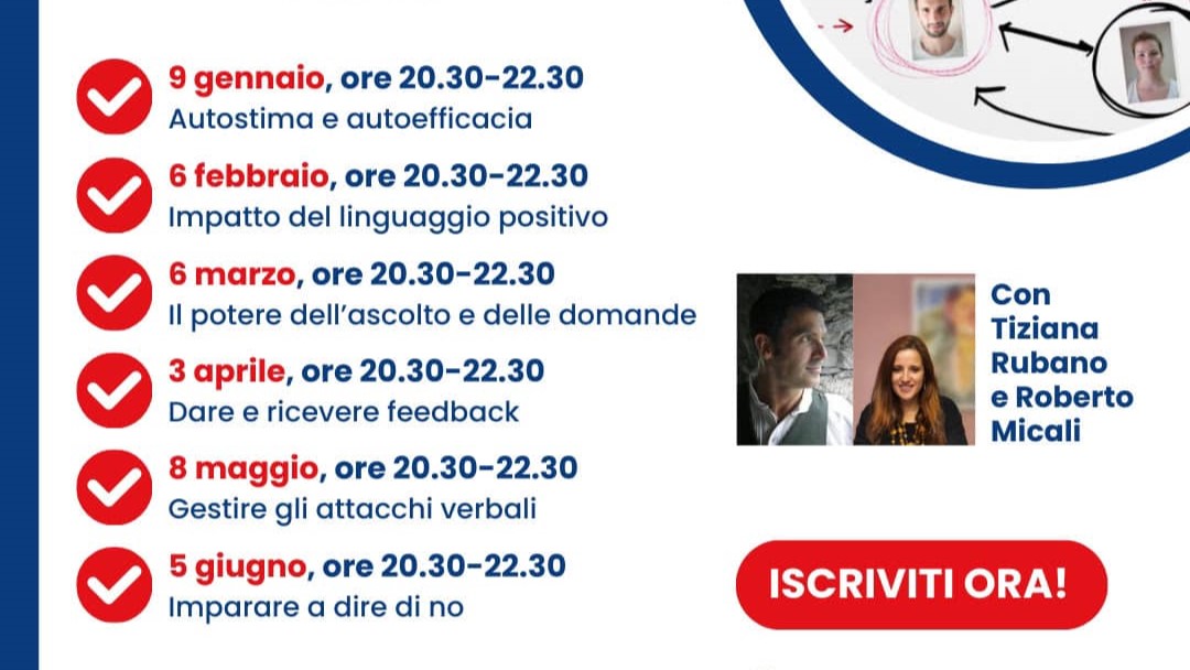 INCONTRI DI TRAINING ASSERTIVO