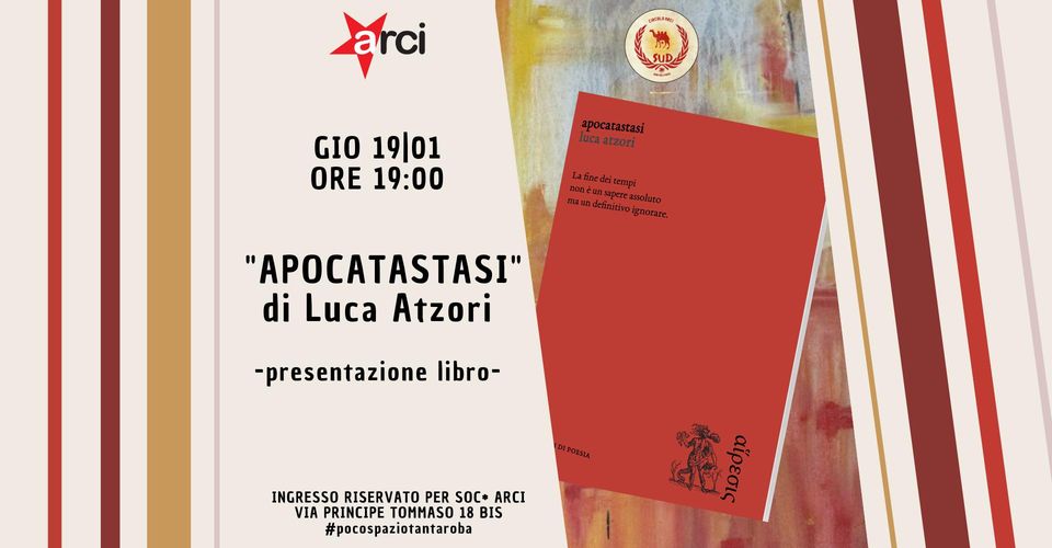 Presentazione libro "Apocatastasi" di Luca Atzori