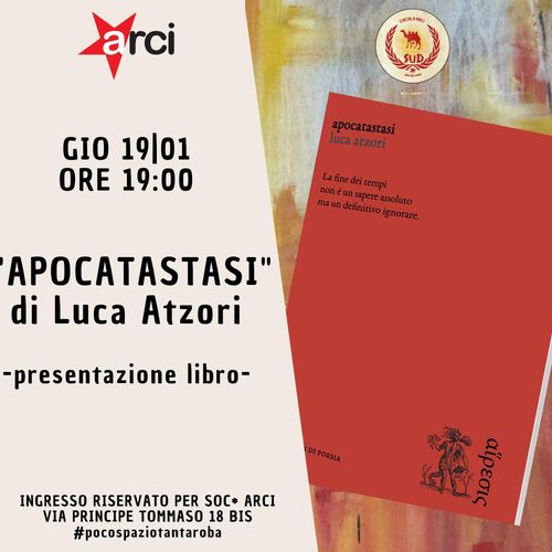Presentazione libro "Apocatastasi" di Luca Atzori