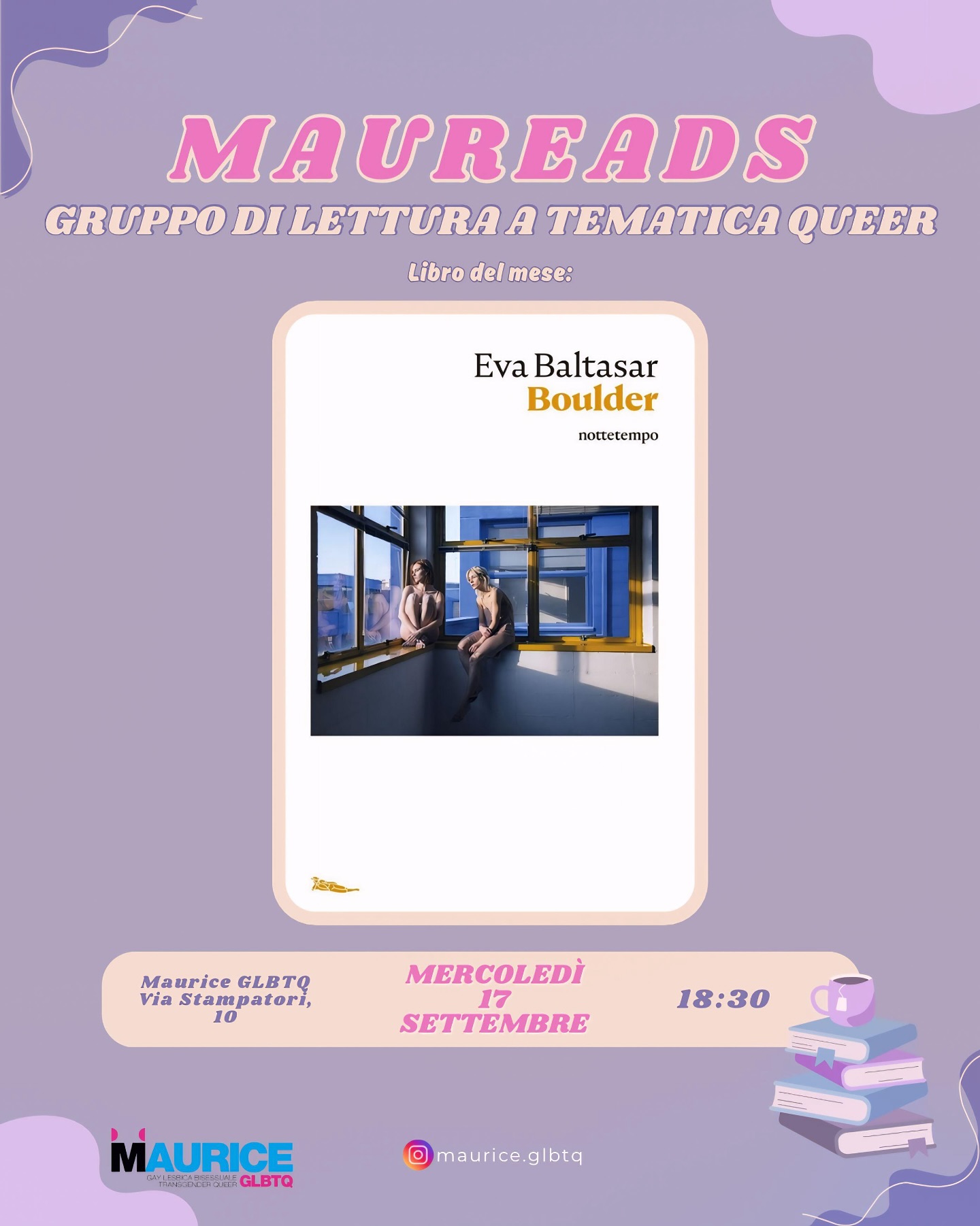 MAUREADS TORNA CON IL QUARTO INCONTRO! 