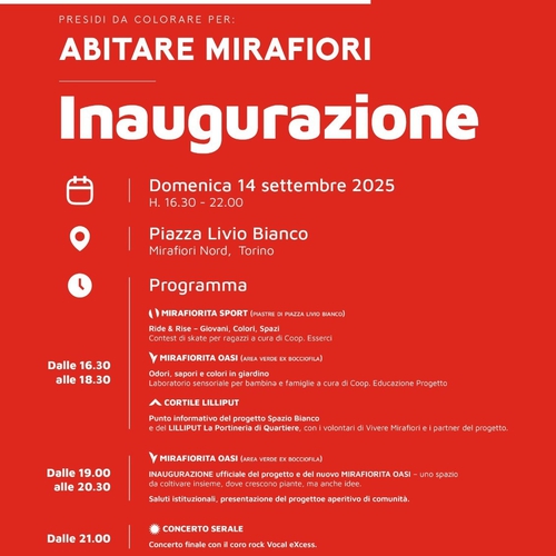 Abitare Mirafiori - Inaugurazione