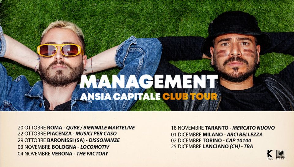 MANAGEMENT - ANSIA CAPITALE CLUB TOUR