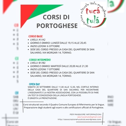 Ripartono i corsi di portoghese di TuCáTuLá