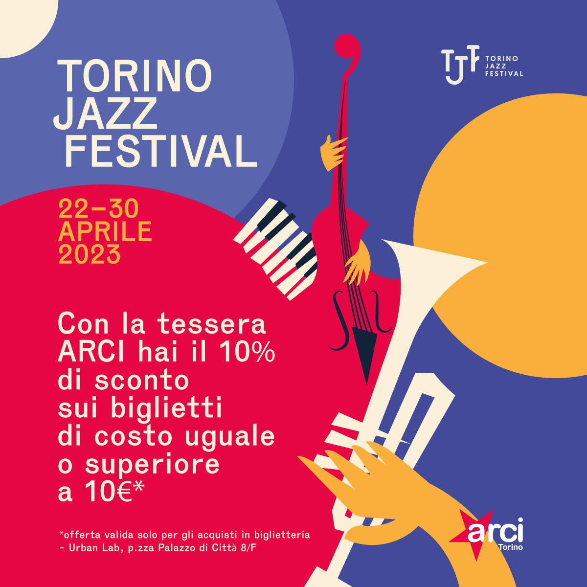 Torino Jazz Festival - biglietti scontati per Soc* Arci