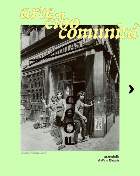 ARTE - CIBO - COMUNITA